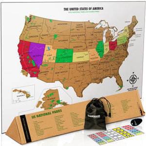 United States Scratch Off Travel Tracker Map