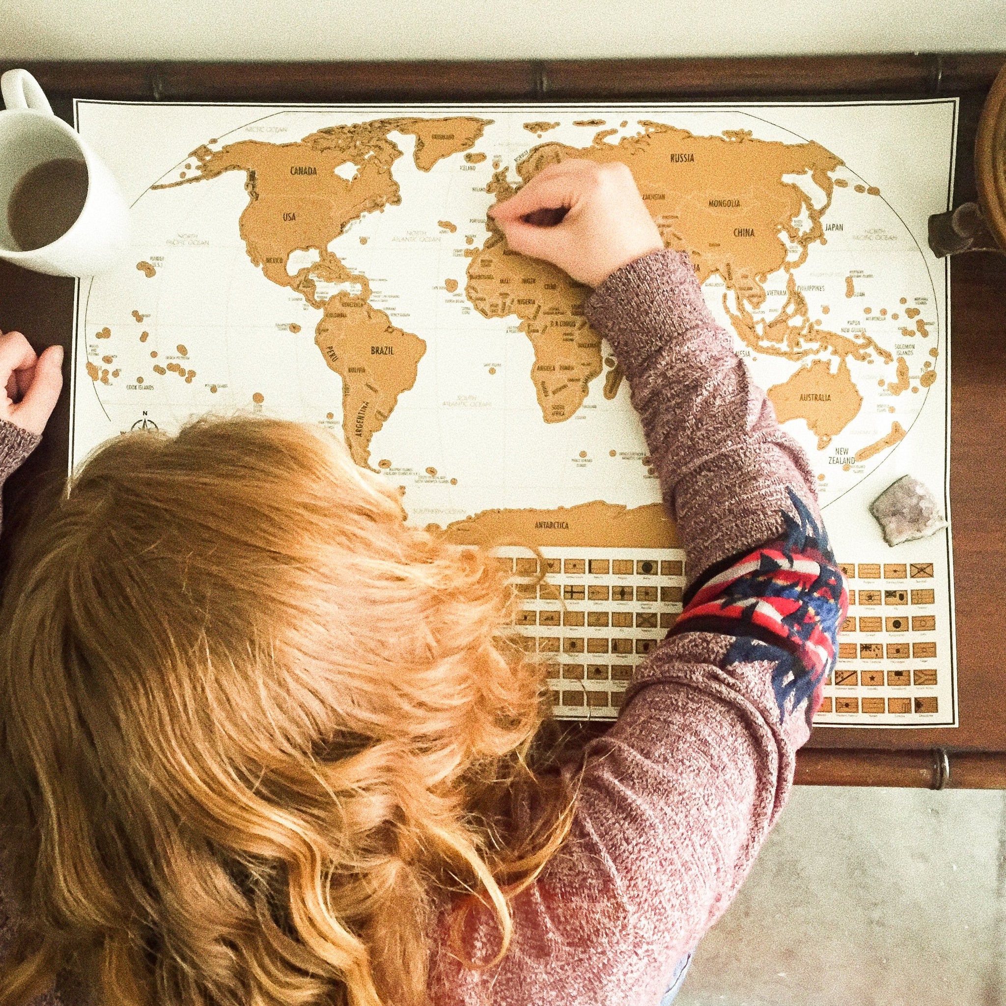 Scratch Off Maps of World and USA - Best for Travelers – Landmass