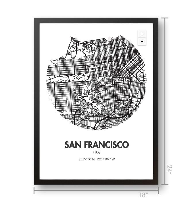 San Francisco Map Poster