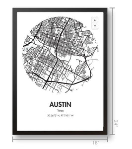 Austin Map Poster