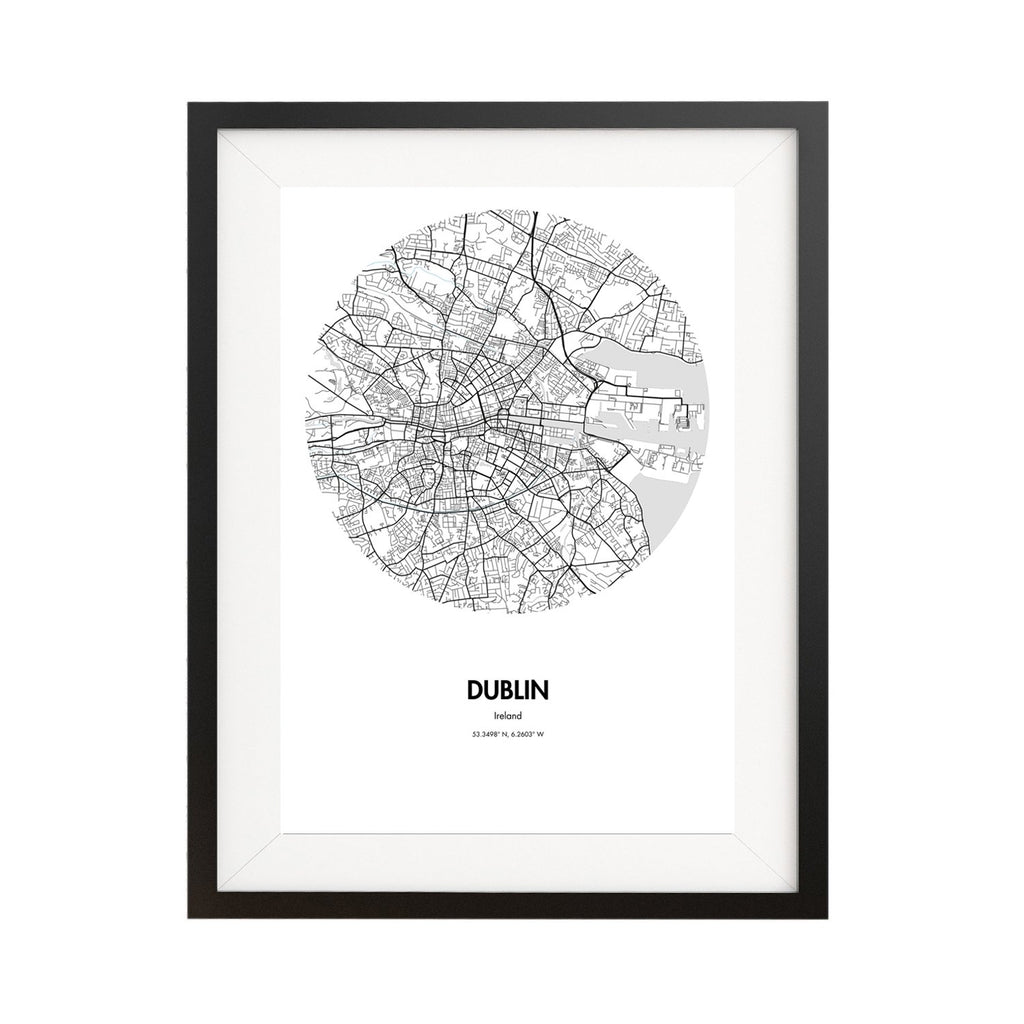 Buy Dublin City Map Poster Online Landmass   Dublin Mainframe 1024x 