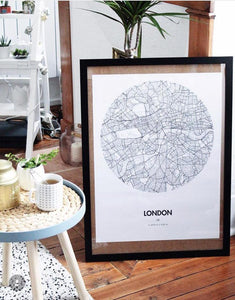 London Map Poster - 18 by 24" City Map Print
