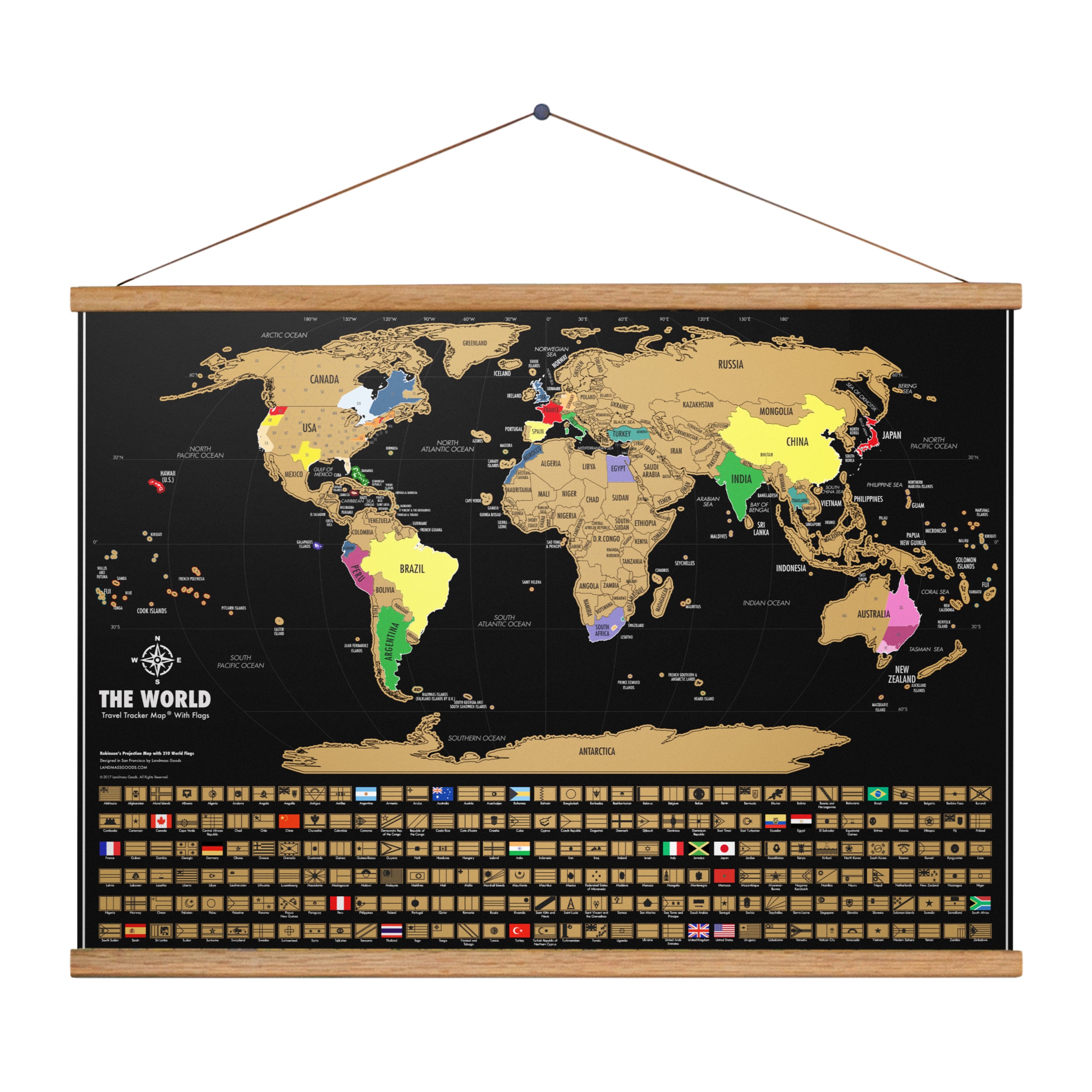 Black Scratch Off World Map + White Scratch Off Map Of The World – Landmass