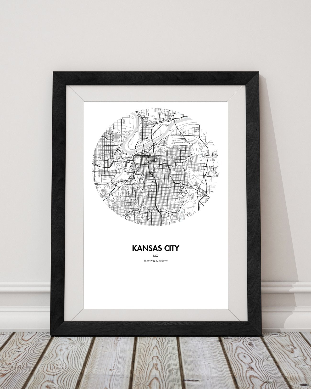 Kansas City Map Poster - 18 by 24" City Map Print