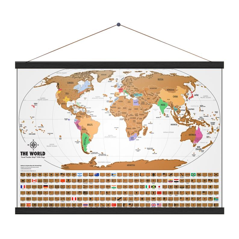 Scratch Off World Map, Travel Scratch Map - Outlined States – RadWish