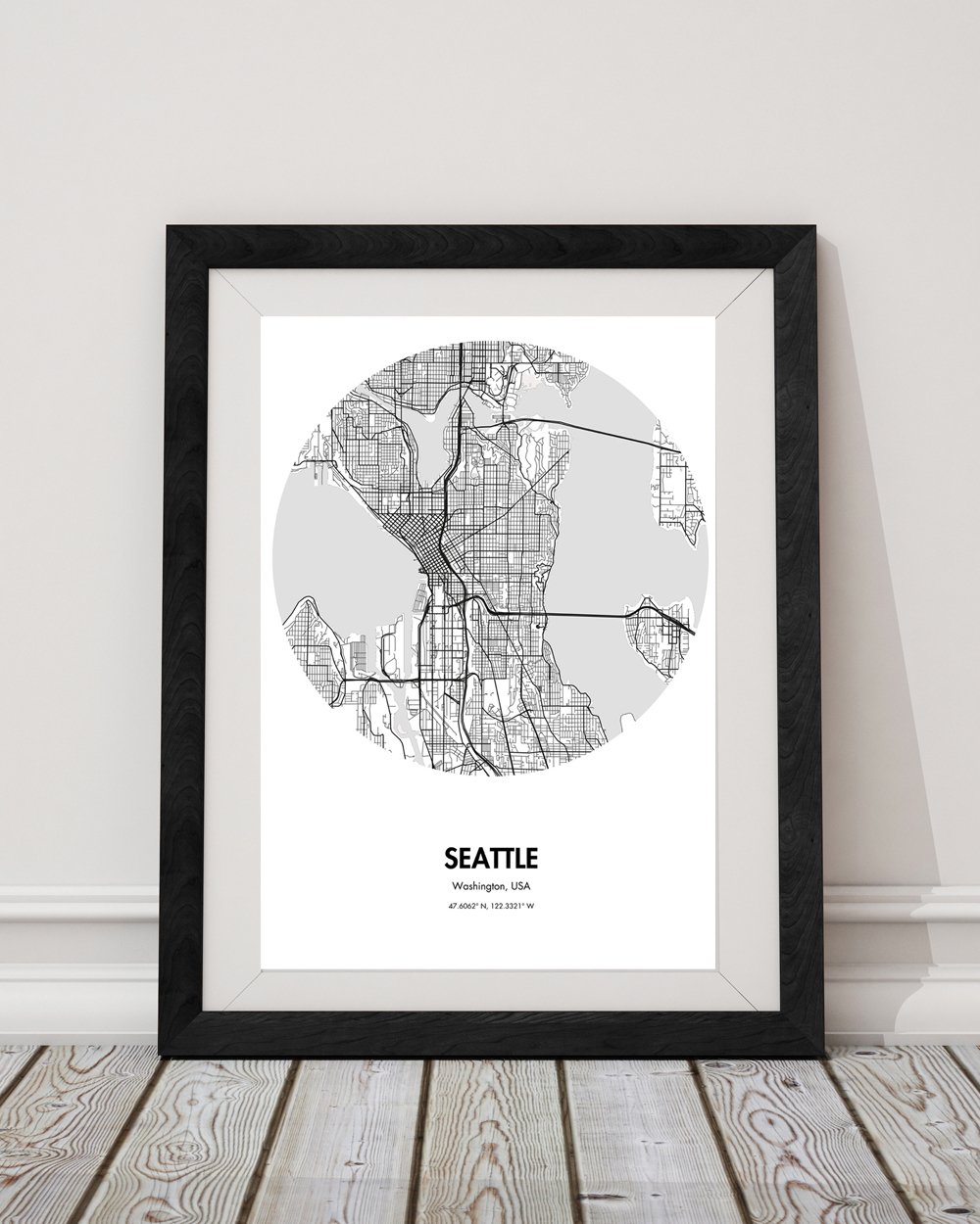 Buy Seattle Map Poster - 18 by 24 inch City Map Print Online – Landmass
