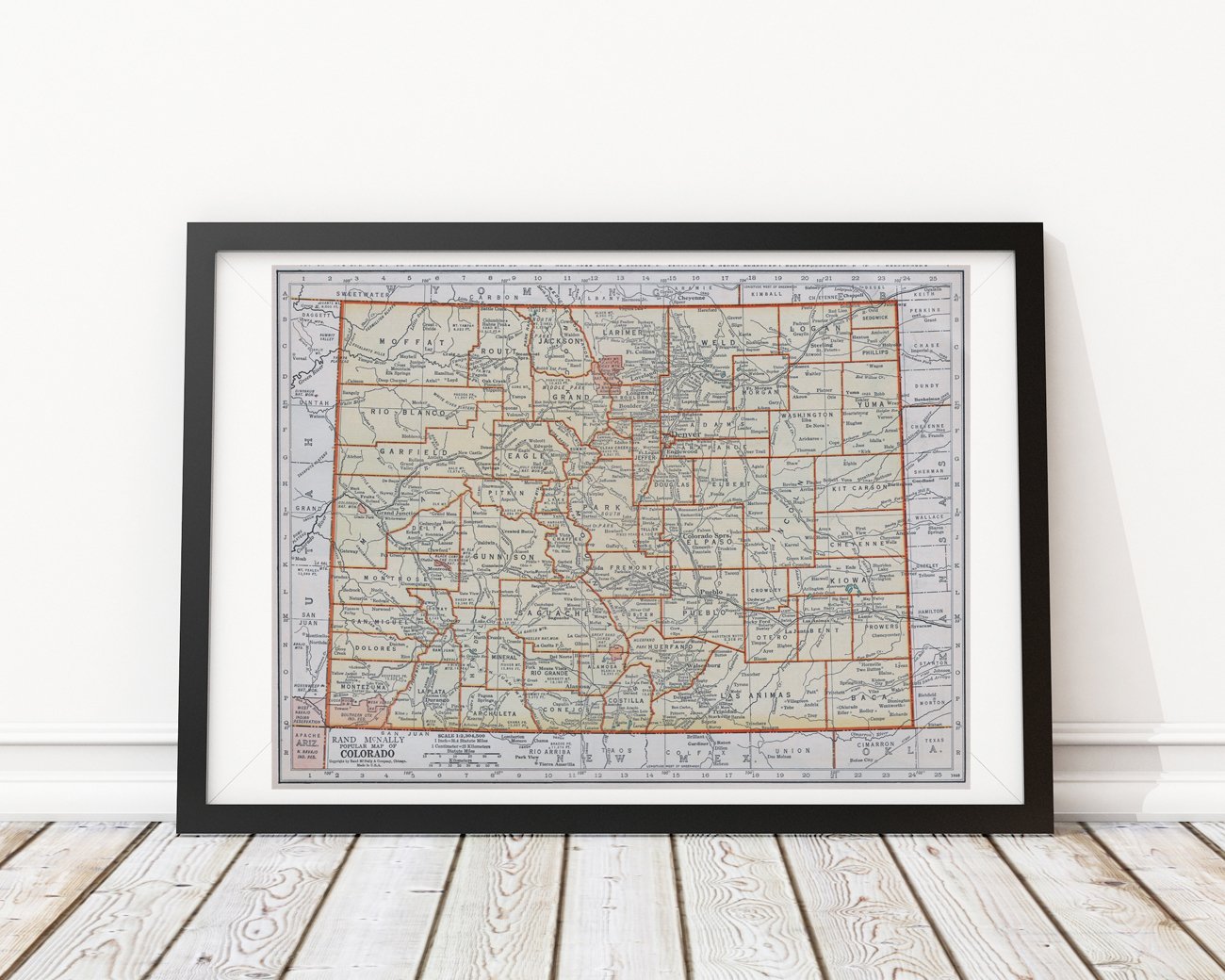 Buy Colorado Vintage Map Posters Online – Landmass
