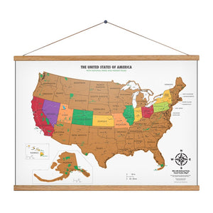 United States Scratch Off Travel Tracker Map